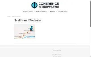 Coherence Chiropractic website