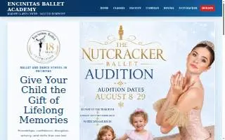 Encinitas Ballet Academy website