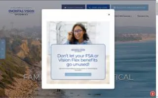 Encinitas Vision Optometry website