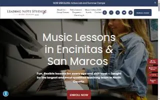 Leading Note Studios of Encinitas website