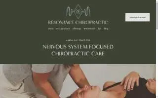 Resonance Chiropractic website