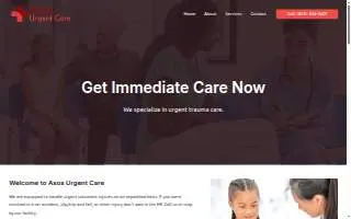 Axos Urgent Care - Escondido website