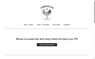 Escondido Feed & Pet Supply website
