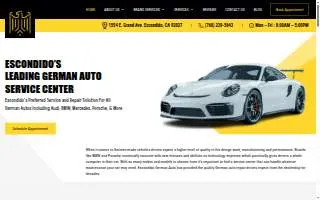 Escondido German Auto website