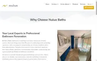 Nulux Baths of Escondido website