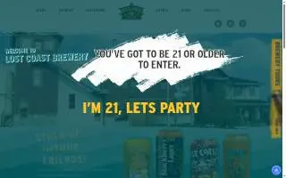 Lost Coast Brewery website