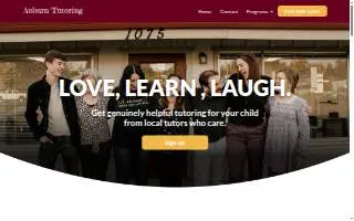 Auburn Tutoring website