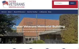 Exeter Veterans Memorial Building website