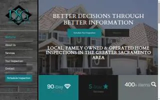 DSG Home Inspections website