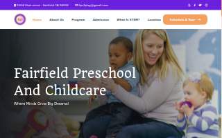 Fairfield Preschool and Childcare website