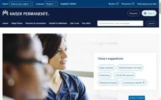 Kaiser Permanente Beaverton Medical Office website