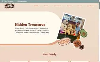 Hidden Treasures Thrift Store of Fallbrook website