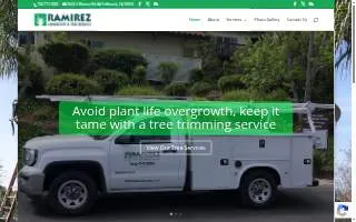 Ramirez Landscape and Tree Service Inc. website