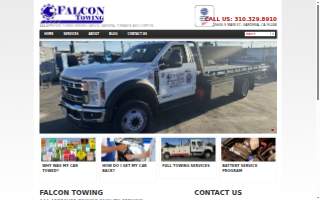 Falcon Towing website