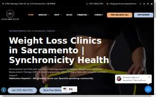 Synchronicity Health of Florin website