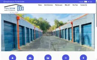 Folsom Mini Storage website