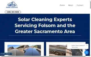 Folsom Solar Cleaning website