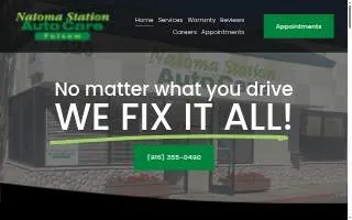 Natoma Station Auto Care website