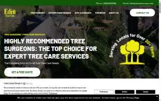 Eden Tree Care of Fontana website