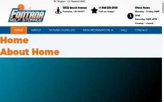 Fontana Self Storage website