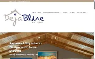Deja Blue Home Staging and Design website