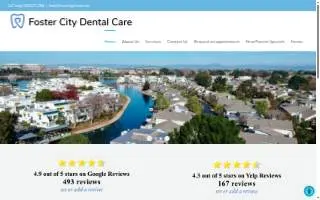 Foster City Dental Care website