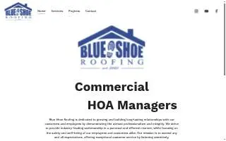 Blue Shoe Roofing website