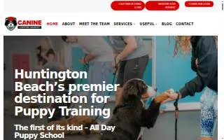 Canine Learning Academy website