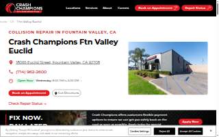 Crash Champions Collision Repair Fountain Valley Euclid