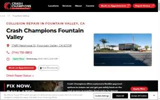 Crash Champions Collision Repair Fountain Valley website