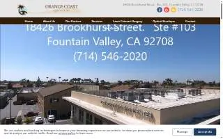 Orange Coast Eye Center website