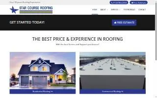 Star Course Roofing website