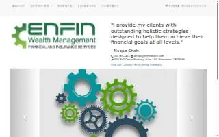 EnFin Wealth Management website