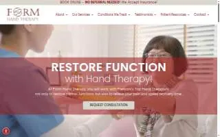 FORM Hand Therapy website