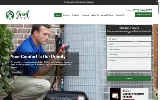 Giant HVAC, Inc website