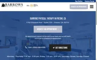 Barrows Training & Education Physical Therapy Fresno website