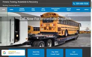 Bulldog Towing Service of Fresno website