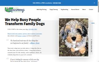 Dogspring Training website