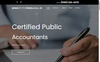 Freeman Jr Brent F CPA website