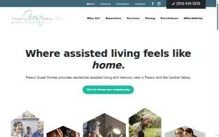 Fresno Guest Homes website
