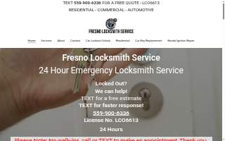 Fresno Locksmith Service - Car Unlock, Lost Key Replacement, Rekey Lock, And House Door Unlock