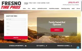 Fresno Tire Pros website