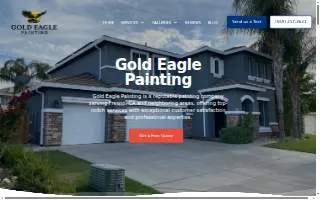 Gold Eagle Painting website