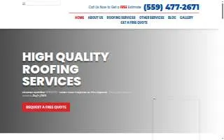 High Impact Roofing Inc of Fresno website