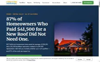 Infinite Roofing Solutions website