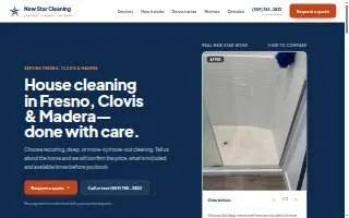 New Star Cleaning website
