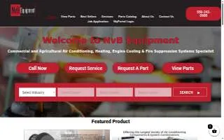 NvB Equipment Fresno website
