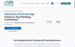 Precision Paint Co. | Fresno’s Painting Experts website