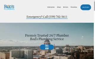 Rod's Plumbing Service of Fresno website