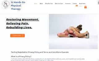 SJ HANDS ON PHYSICAL THERAPY website